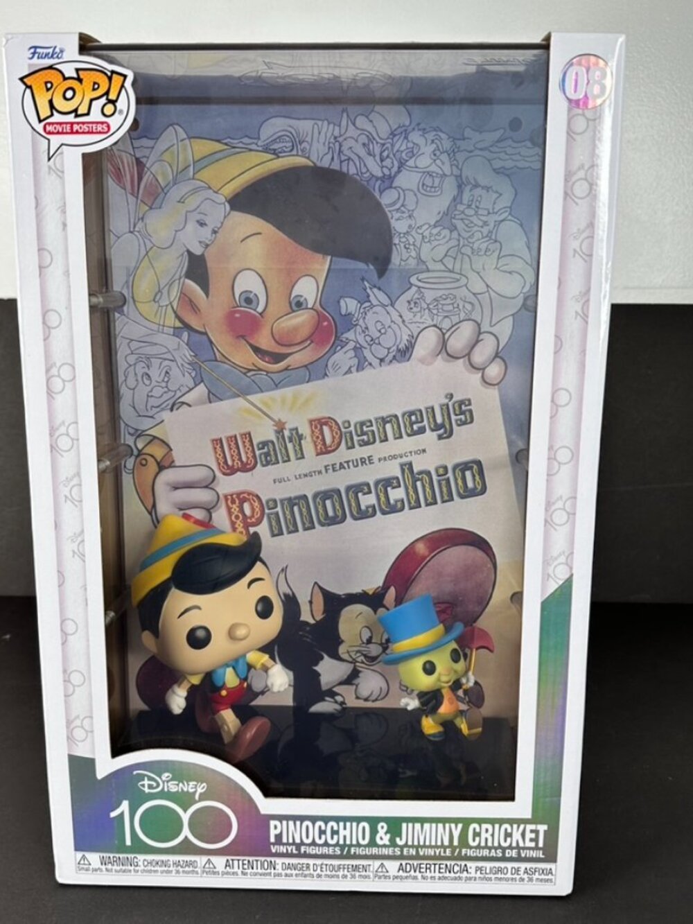 Disney 100 Funko Pop Pinocchio Movie Poster NEW